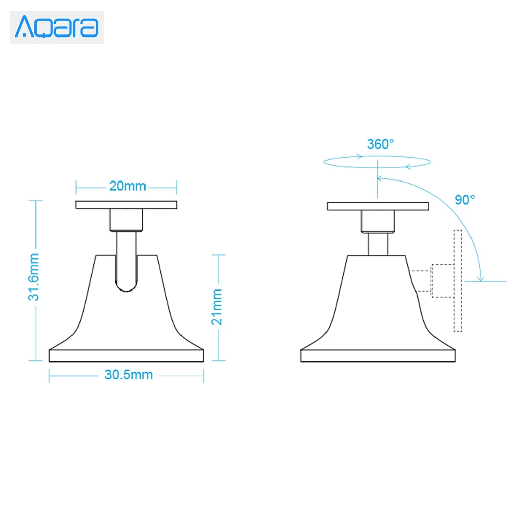 Xiaomi Aqara датчик человеческого тела держатель стенд 360 градусов свободное вращение датчик движения база только