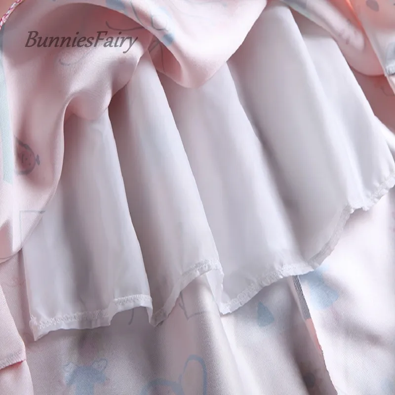BunniesFairy новые летние женские милые повседневные джинсы с рисунком персонажа