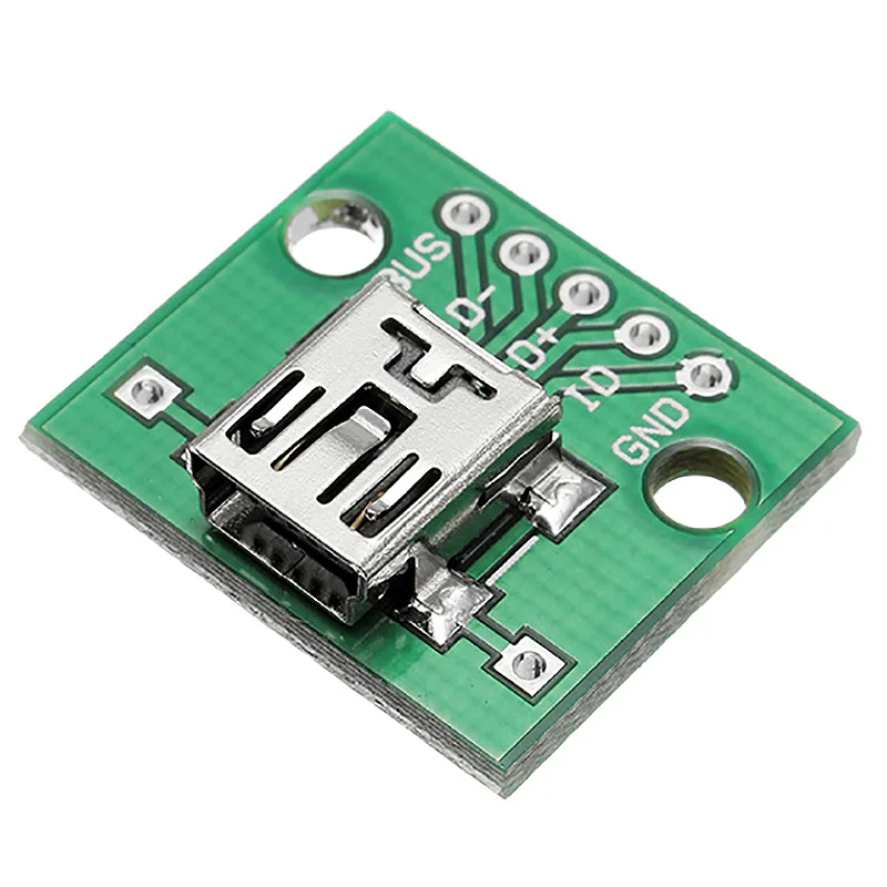 10 шт. мини Usb для Dip женской головки Mini-5P патч 2 54 мм плата адаптера |