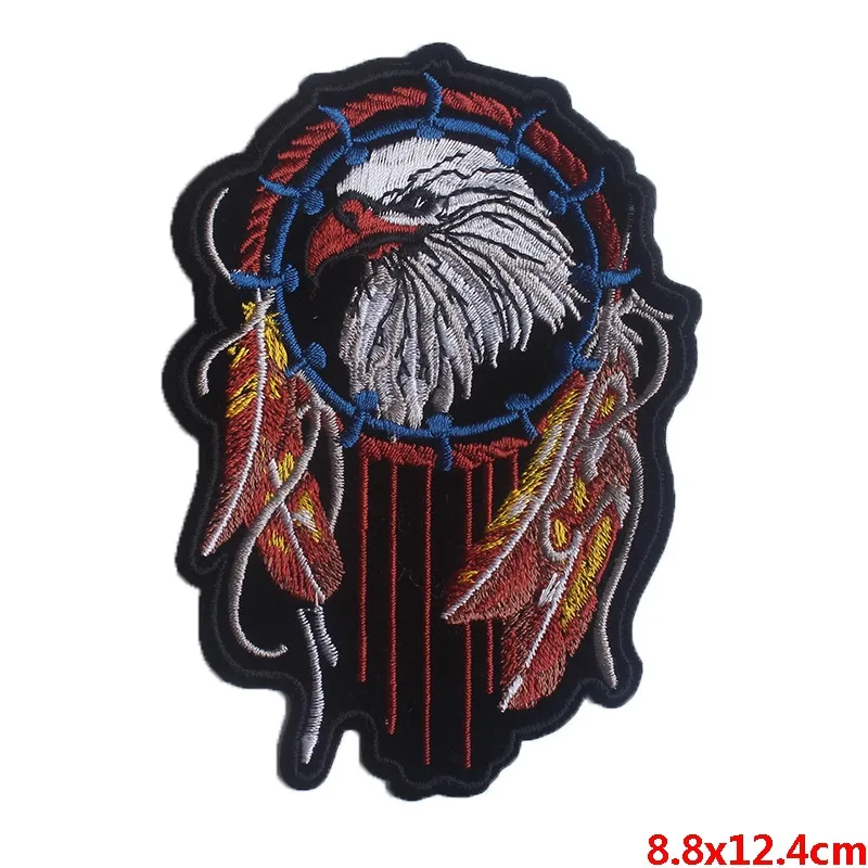 Transparent Prajna DIY железные нашивки в стиле панк для одежды вышитые нашивки на одежде панк череп байкерские нашивки на пальто аппликация «сделай сам» - Color: Transparent
