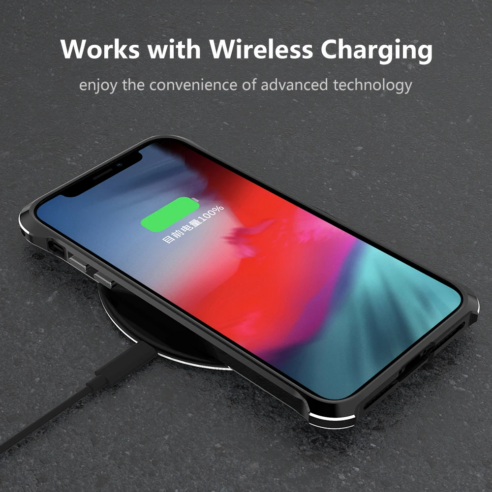 Чехол для iPhone XR Роскошный милый жесткий металлический чехол из алюминиевого