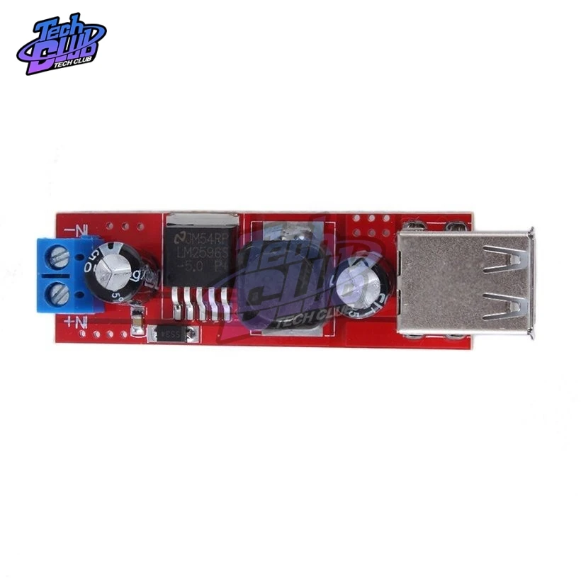 DC 6V-40V To 5V 3A Double USB Charge DC-DC LM2596 Step-downConverter Module For Vehicle Charger | Инструменты