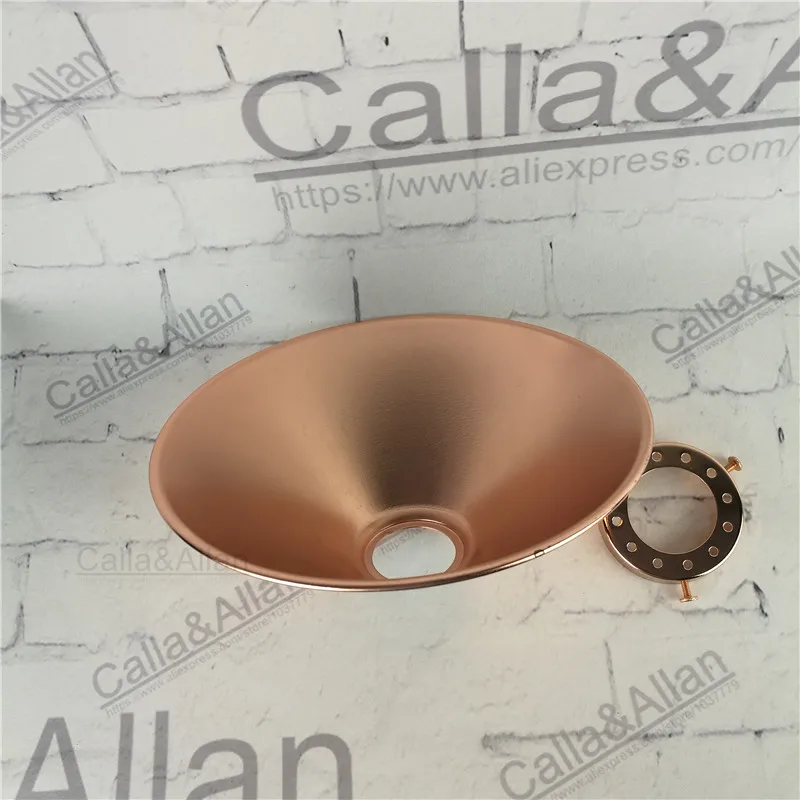 Винтажный Железный оттенок E27 готовая лампа Эдисона розового золота 220 мм * 85 в