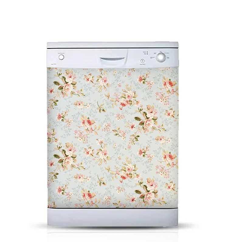 Оптовая торговля 3D Цветочный орнамент самоклеющиеся посудомоечная машина