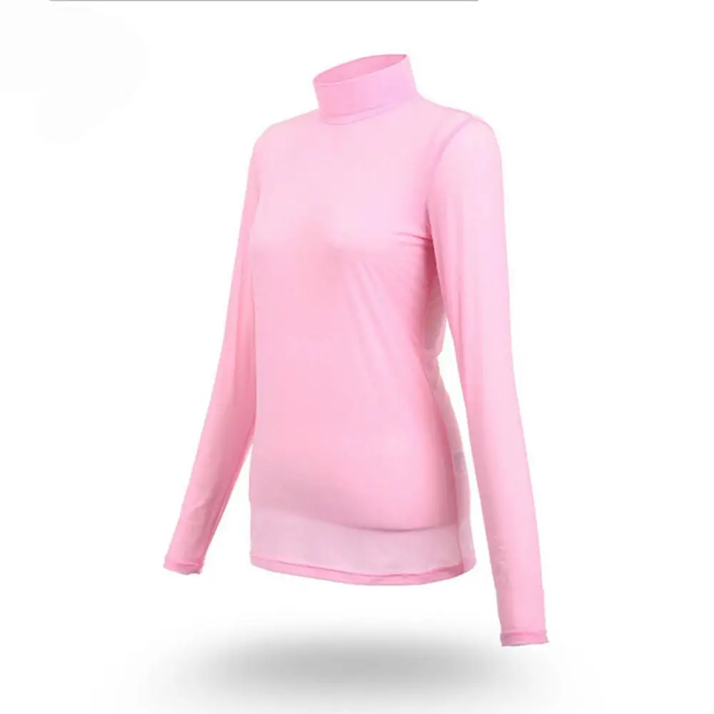pink CRESTGOLF рубашка для гольфа женская уличная УФ Защита Солнцезащитная рубашка ледяная футболка спортивная одежда с длинным рукавом Одежда - Цвет: pink