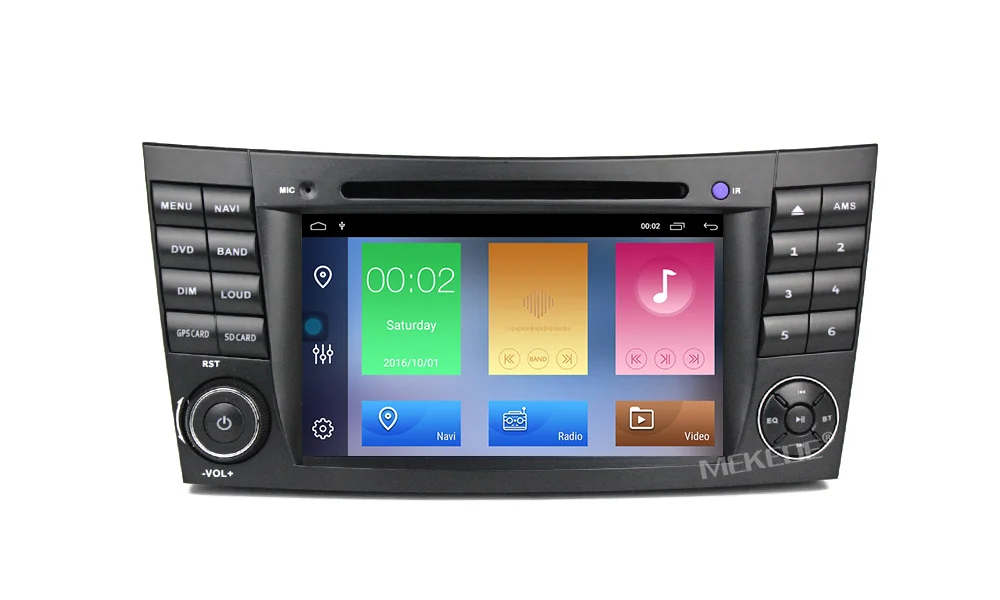 MEKEDE Два Din Автомобильный мультимедийный плеер Android 9,1 dvd-плеер для Mercedes/Benz/E-Class/W211/E300/CLK/W209/CLS/W219 gps радио
