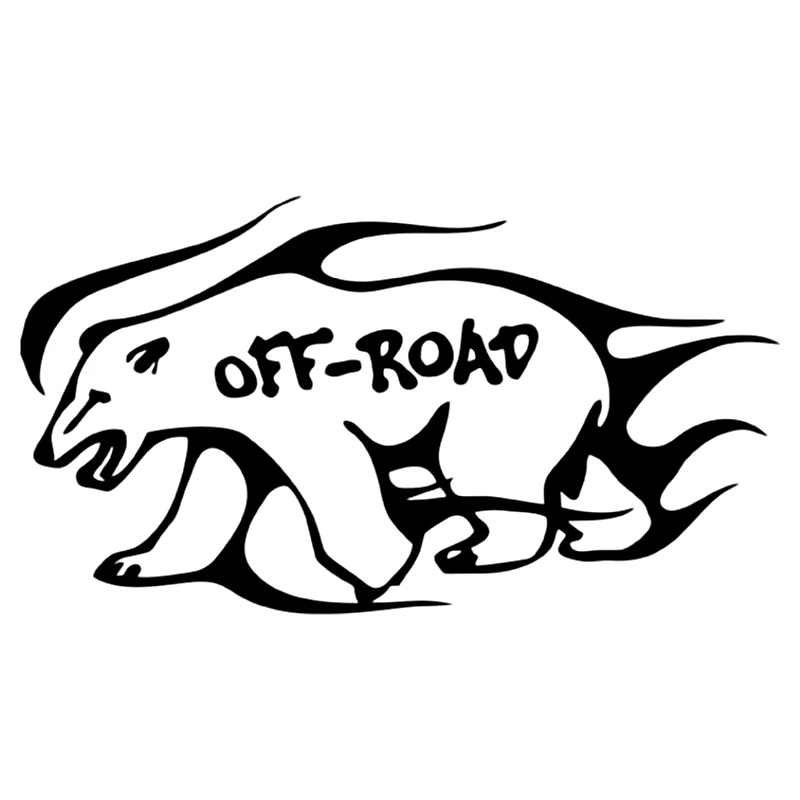 CK2317#20*11см наклейки на авто БЕЛЫЙ МЕДВЕДЬ OFFROAD водонепроницаемые машину наклейка