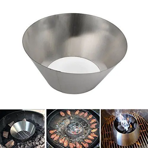 

Новый вихревой гриль для барбекю, подходит для чайника Weber WSM Smokey Mountain и XL Kamado BGE