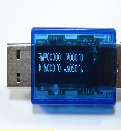 

10pcs White 4 bit color OLED USB detector voltmeter ammeter power capacity tester meter voltage current mobile 10%off