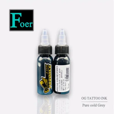Pure cold Grey OG набор для татуировки боди-арт набор чернил Dinamic 1 oz/30 ml бело-серый Пигмент Макияж Pigmento Maquiagem Tinta спрей Encre Tatouage Goochie - Цвет: Pure cold Grey