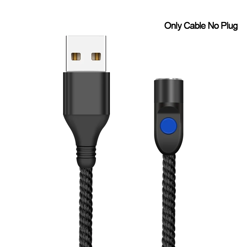 Black Only Cable Магнитный Кабель зарядного устройства микро-usb type C 3A зарядный провод для iPhone x xr oneplus 6t samsung s9 Microusb шнур Кабели для мобильных телефонов - Цвет: Black Only Cable