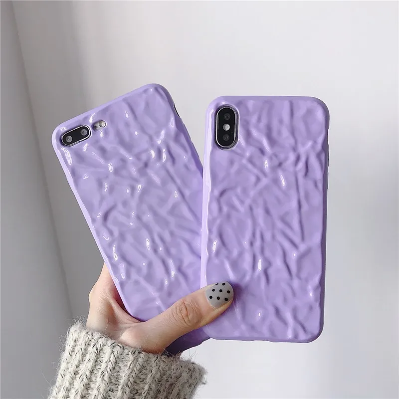 Чехол для телефона Gimfun из искусственной кожи с узором в виде звезд для Iphone 7, 7 plus, 6, 6 S, 6 plus, 8 X, простой Блестящий Мягкий ТПУ чехол-накладка