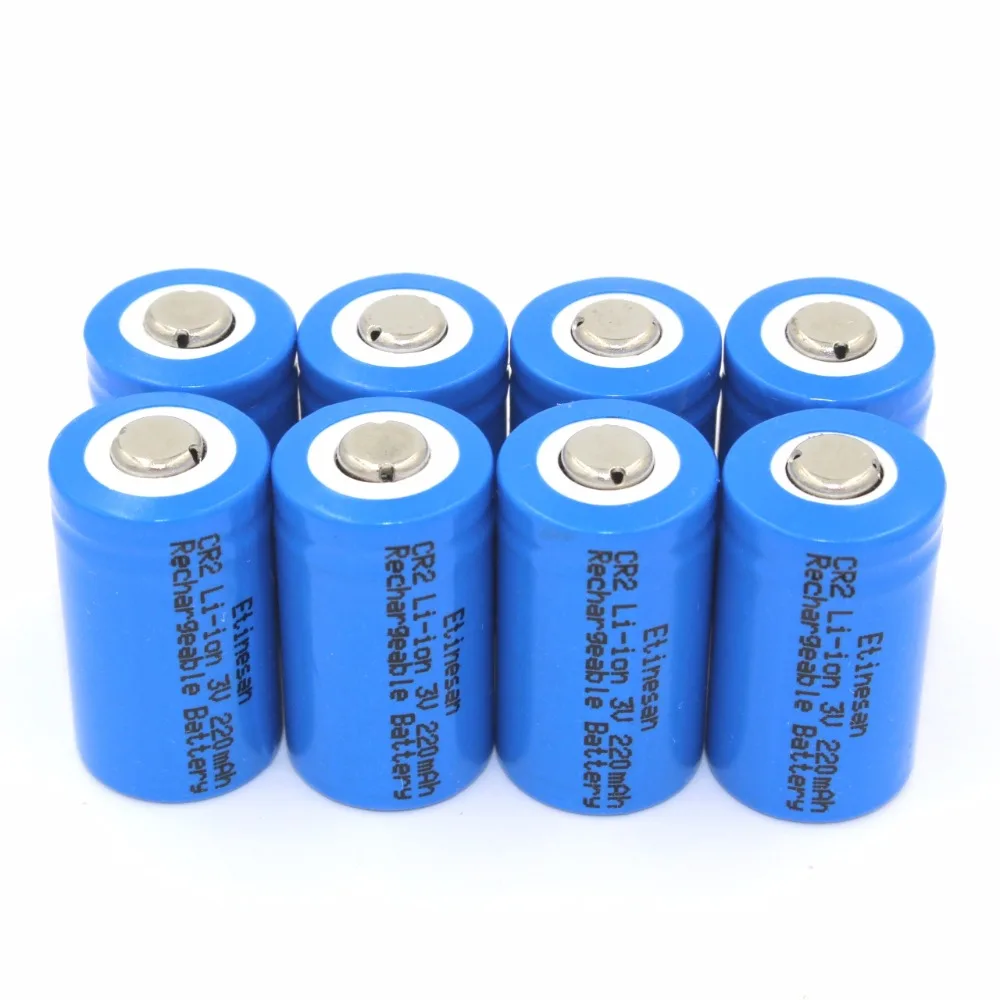 Литий ионные аккумуляторы Etinesan 15266( IFR CR2) 3 в 220 мАч 4 шт./лот|li-ion battery|battery safebattery lifepo4 |