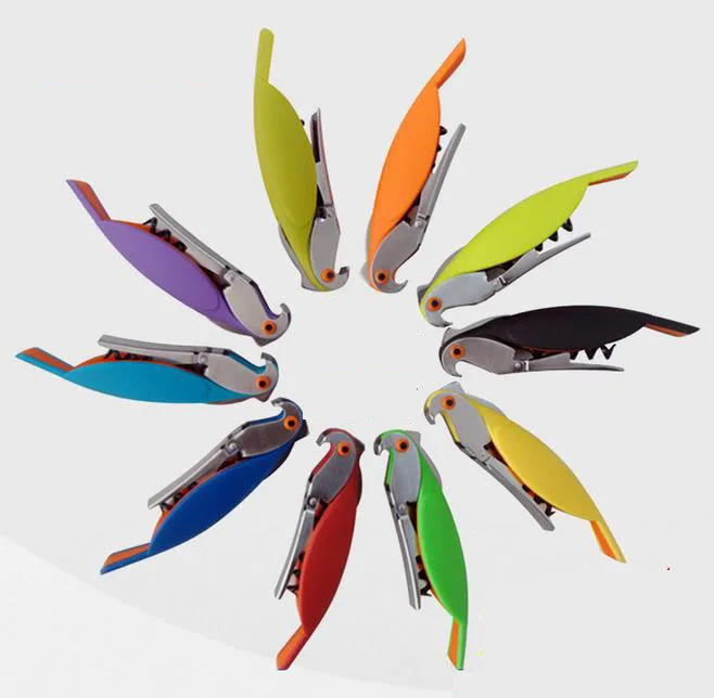 Банки банки инструменты для бара открывалка пивных бутылок попугая птица штопор