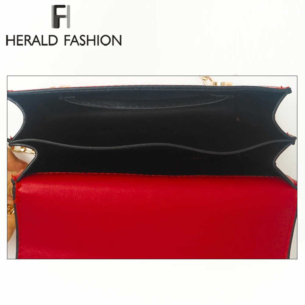 Herald Fashion женские сумки мессенджеры с блестками в форме сердца женская кожаная