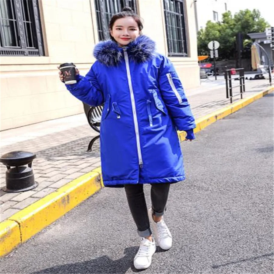 Новая Корейская версия длинный отрезок Хлопок Подкладка Большой размер