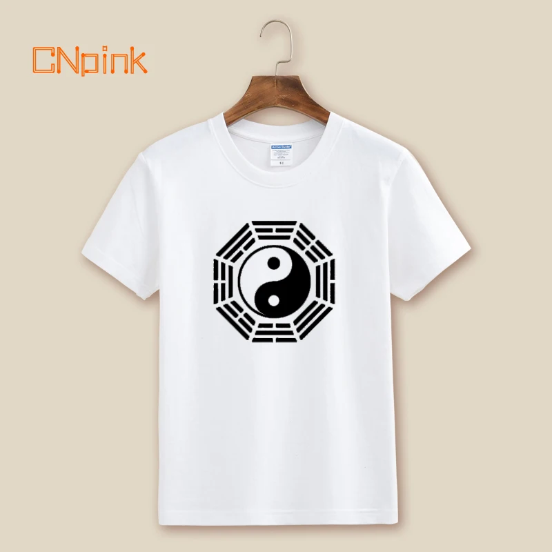 Китайская спортивная одежда тайчи с восьми диаграммами Мужская футболка принтом
