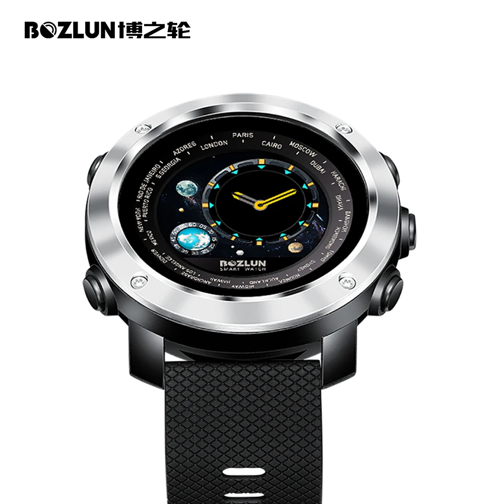 Smart watch мужчин relogio цифровые часы монитор сердечного ритма здоровья привело