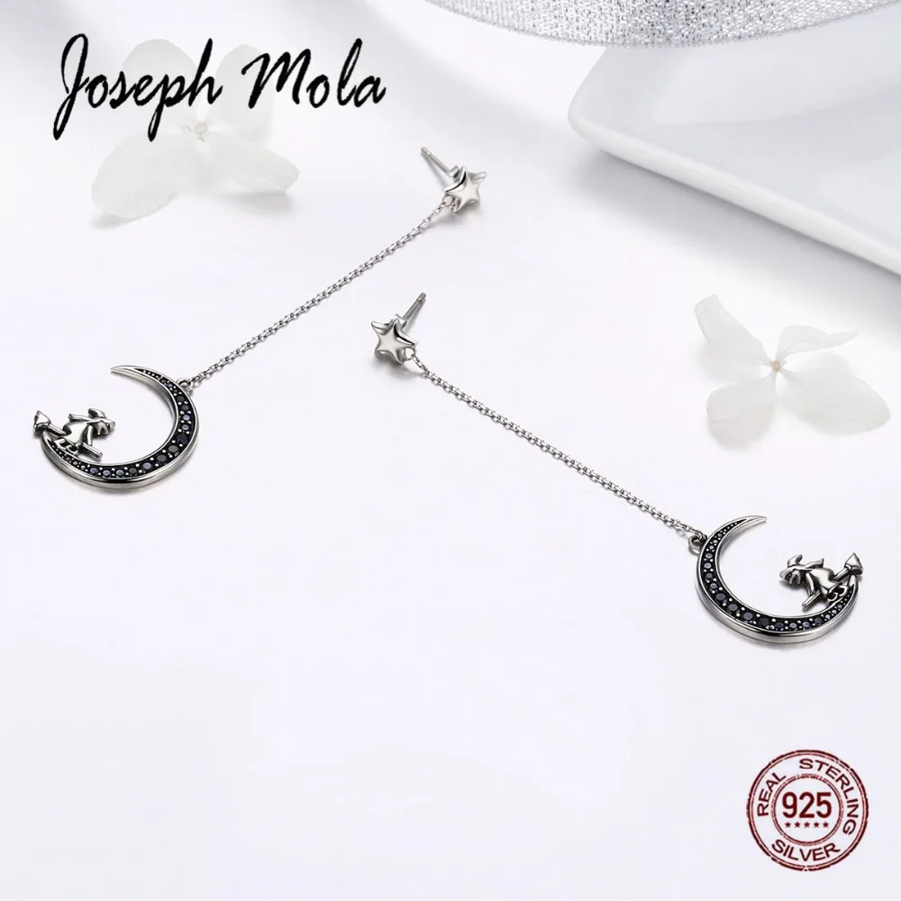 Джозеф мола 925 пробы серебро Готический магия ведьма под луной Циркон каменная