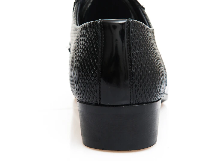 New Fashion Men's shoes PU patent leather Lace-ups black dress Business Leather Shoes Oxfords sapatos | Обувь