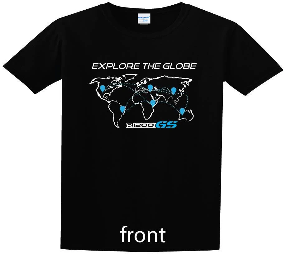 Мужские топы футболки 2019 летняя модная новая футболка с принтом мужские R1200Gs