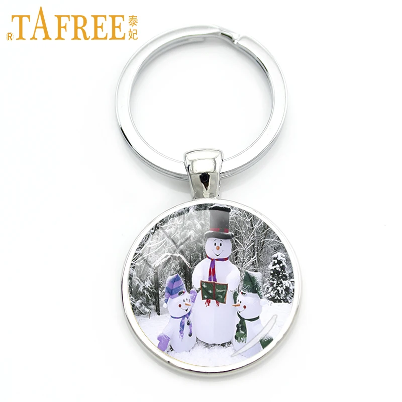 TAFREE Модный зимний Снеговик Семья Брелок Счастливого Рождества нового года