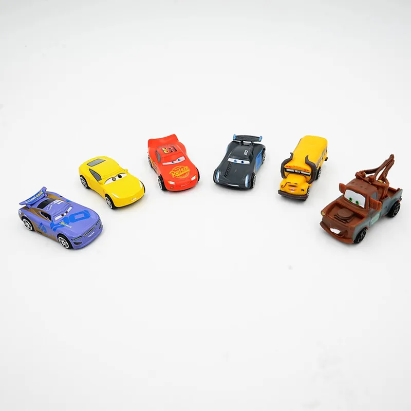 Дисней Pixar Cars 3 6 шт./компл./комплект 7 см милый мини Молния Маккуин Джексон шторм