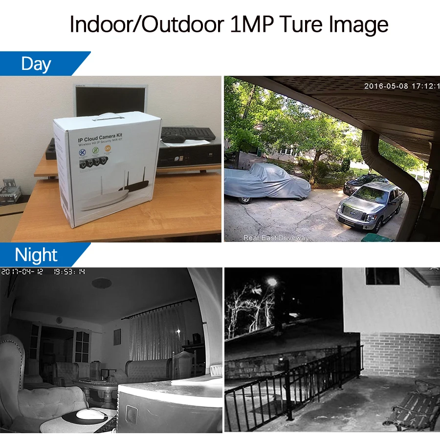 Techege 4CH CCTV система 720 P AHD DVR 4 шт. 1.0MP наружная Водонепроницаемая камера