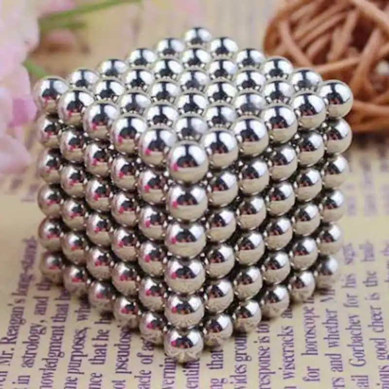 216 pcs Diameter 3mm nickel cube magic neodymium Toy Puzzle Cube Sphere Balls DIY toys 6*6*6 Neo | Игрушки и хобби