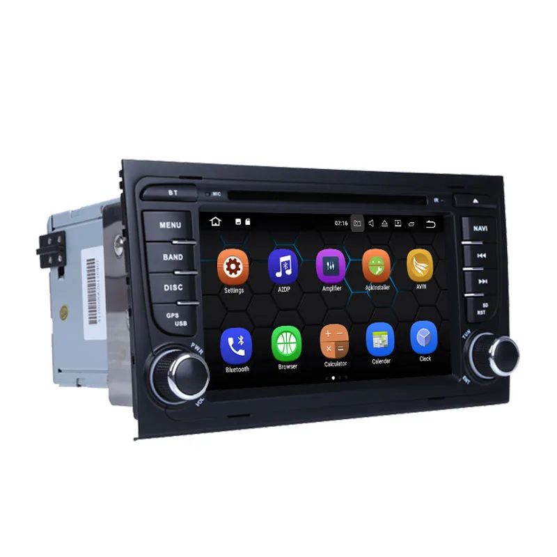 7 &quotAndroid 9 0 система 2G RAM 32G ROM для Audi A4 S4 RS4 8E 8F B9 B7 с радио Bluetooth GPS навигация
