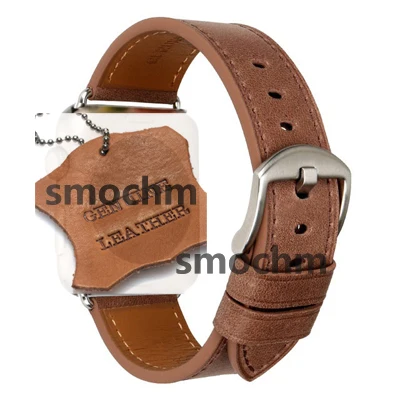 brown leather Умные часы SM IWO 10, Bluetooth, 1:1, серия 4, беспроводное зарядное устройство, gps, спортивные часы для Apple Watch, iPhone, Android, Обновлено IWO9 IWO8 plus - Цвет: brown leather
