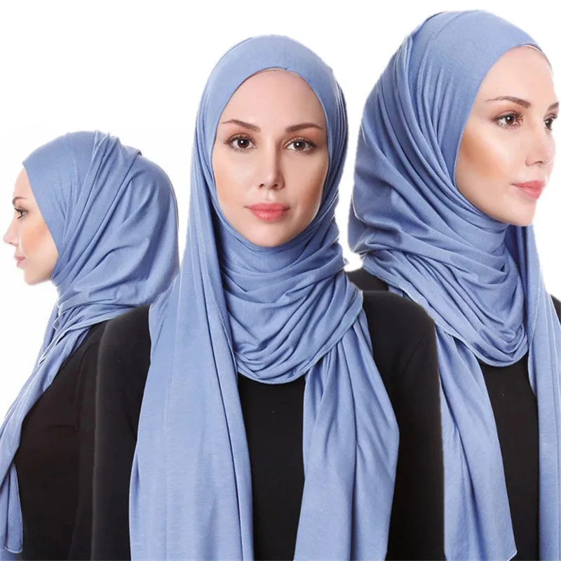 

85*180cm muslim jersey hijab scarf for women femme musulman hijabs Islamic foulard shawls wrap solid color Modal headscarf