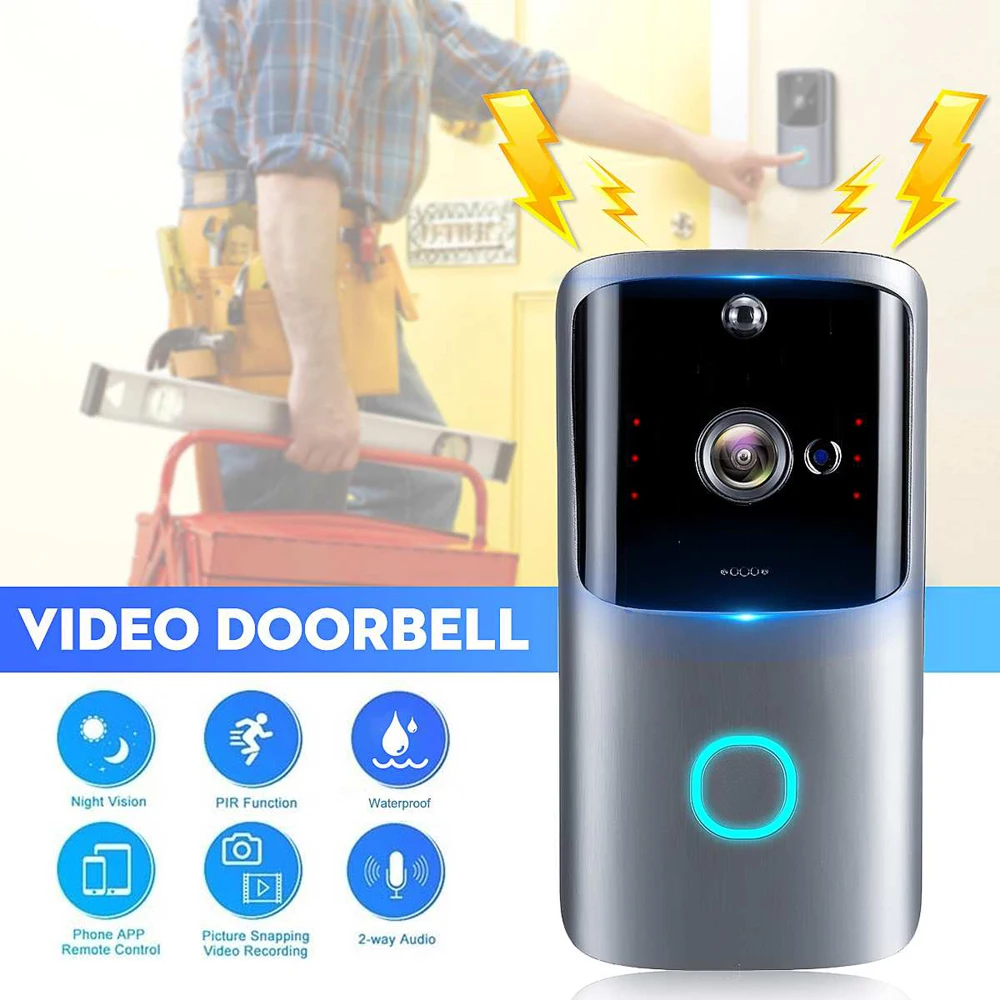 720P Doorbell with Camera wifi Wireless Waterproof Door Bell IR Alarm Motion Detected Smart IP Video Intercom APP Remote Control