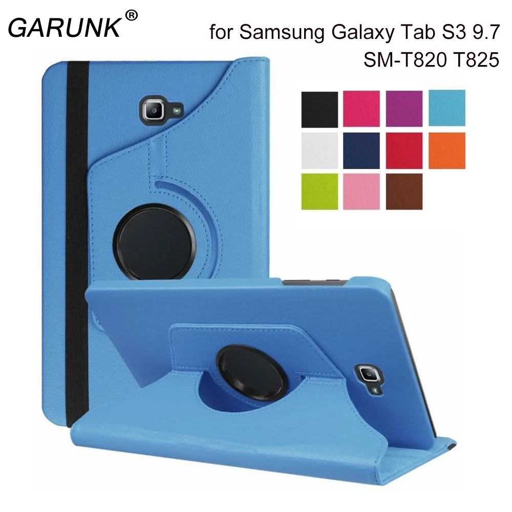 2017 Новинка для Samsung Galaxy Tab S3 9 7 дюймов SM T820 T825 чехол планшета кожаный 360 вращающийся
