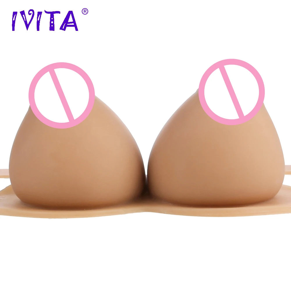 Реалистичная силиконовая форма для груди IVITA 2400 г имитация трансвеститов