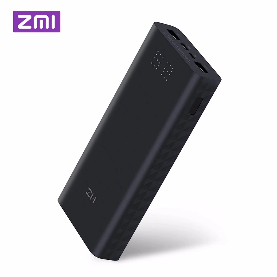 Xiaomi ZMI внешний аккумулятор внешнее зарядочное устройство 20000 мАч 3 7 в 74Wh Dual USB