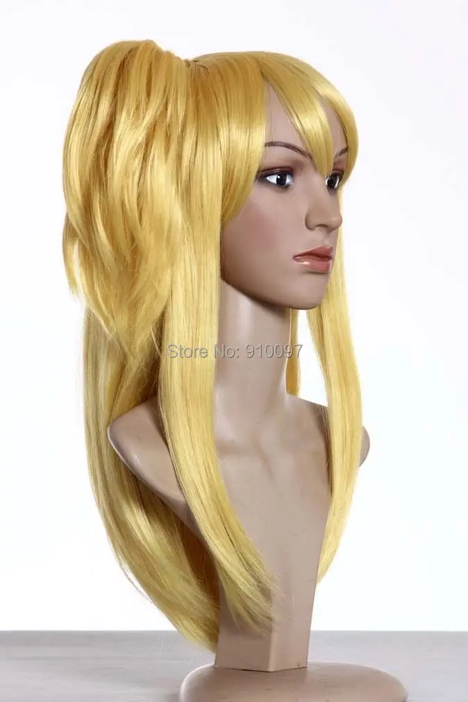 LHX320376P и P&gt&gt d2014 НОВЫЙ Горячий Fairy Tail Люси Средний Клип на Хвост Аниме Парик