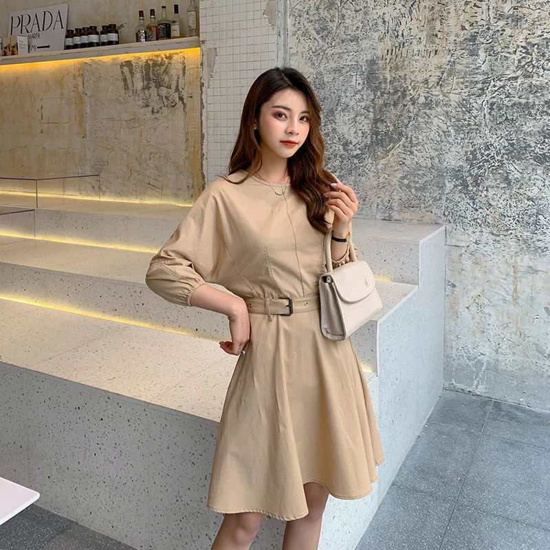 Кружевное новое летнее осеннее платье женское OL Повседневное с коротким рукавом