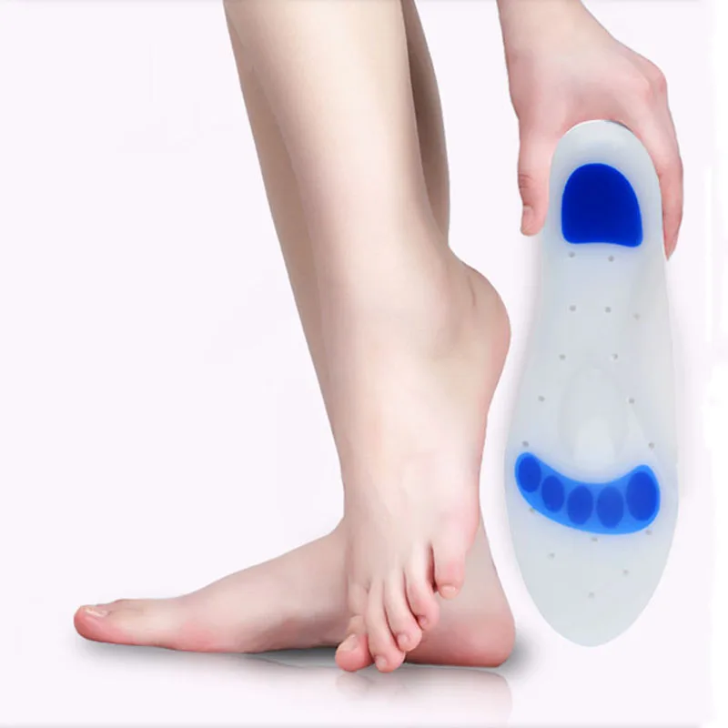 Soumit Medical Silicone Gel Insole Plantar Fasciitis Heel Spur Massage Insoles for Men Women Pain Relief Foot Care Parent Gift