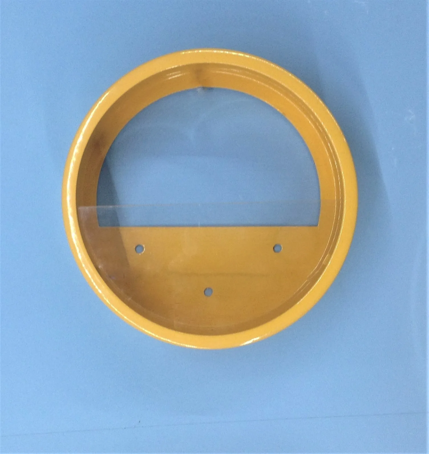 Yellow-15cm Короткая настенная ваза железная искусство сплошной цвет Искусственный цветок цветной каменный держатель подвесные вазы для дома Рождественская вечеринка украшения - Цвет: Yellow-15cm