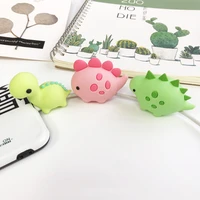 1pcs cute cable protector cord wire mini animal cartoon protection silicone cover charging cable winder for iphone charger cable
