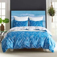us king size bedding set bohemian style pillowcase duvet cover sets boho tropical palm leaf bedclothes girl boys bed decoration