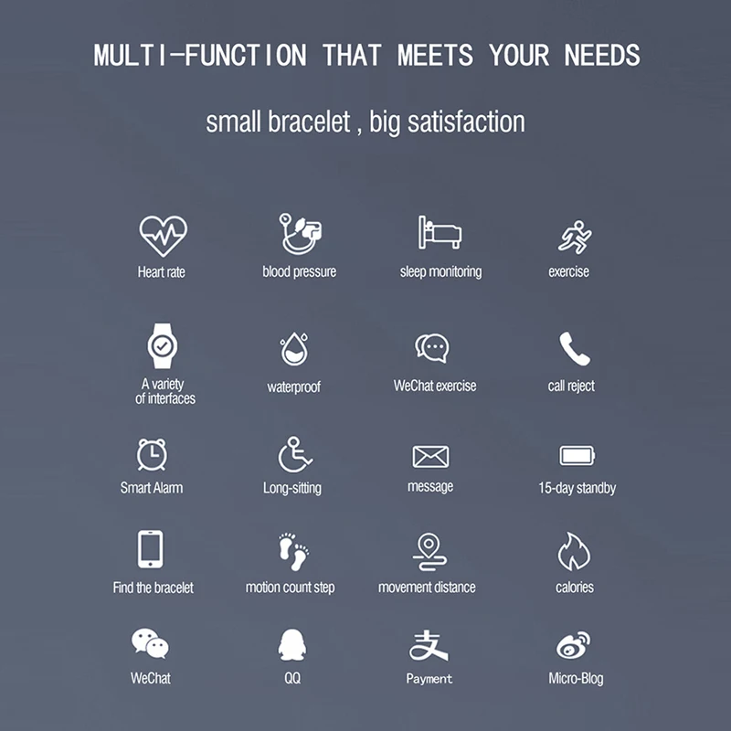 Q8 Смарт-часы водонепроницаемые пульсометр Монитор артериального давления