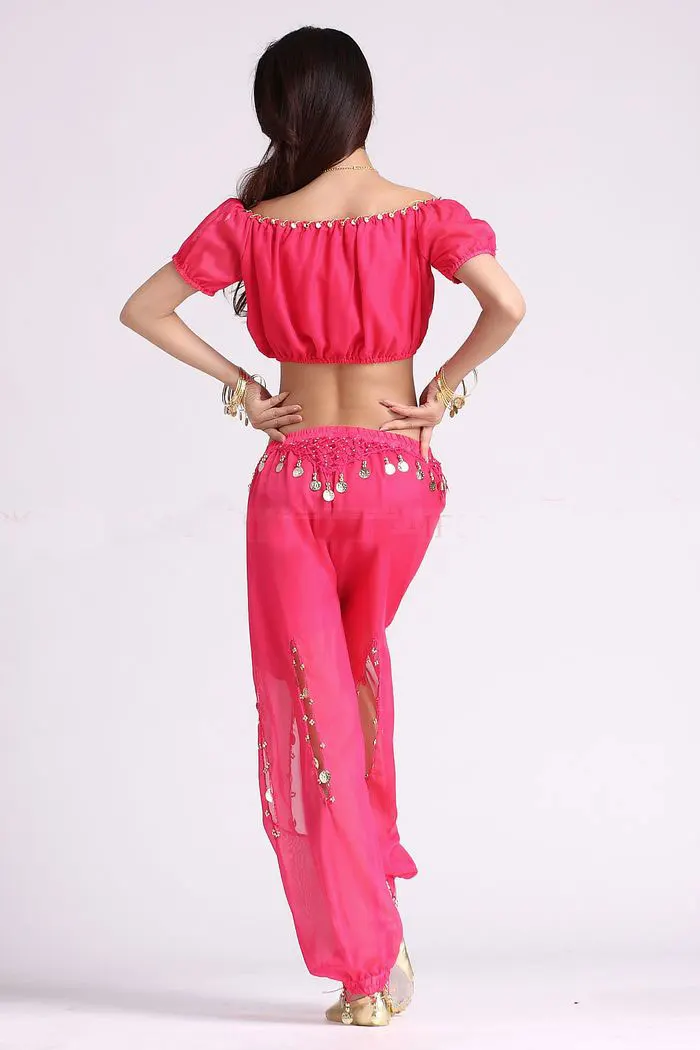 Женский костюм для танца живота комплект из 2 предметов Египетский танцевальный