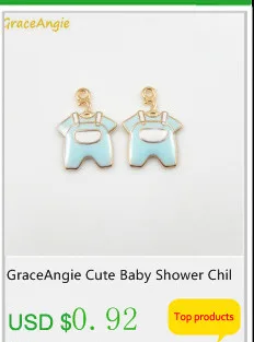 GraceAngie 8 шт./упак. оптом Серебряный Медный Тон элегантный романтический Стиль Фея полые яркие 3D абажур кулон ювелирные изделия из материалов природного происхождения