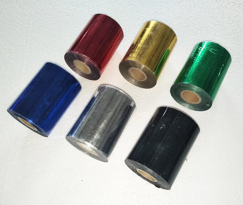 6 рулонов горячей фольги Штемпельная бумага теплопередача анодированная