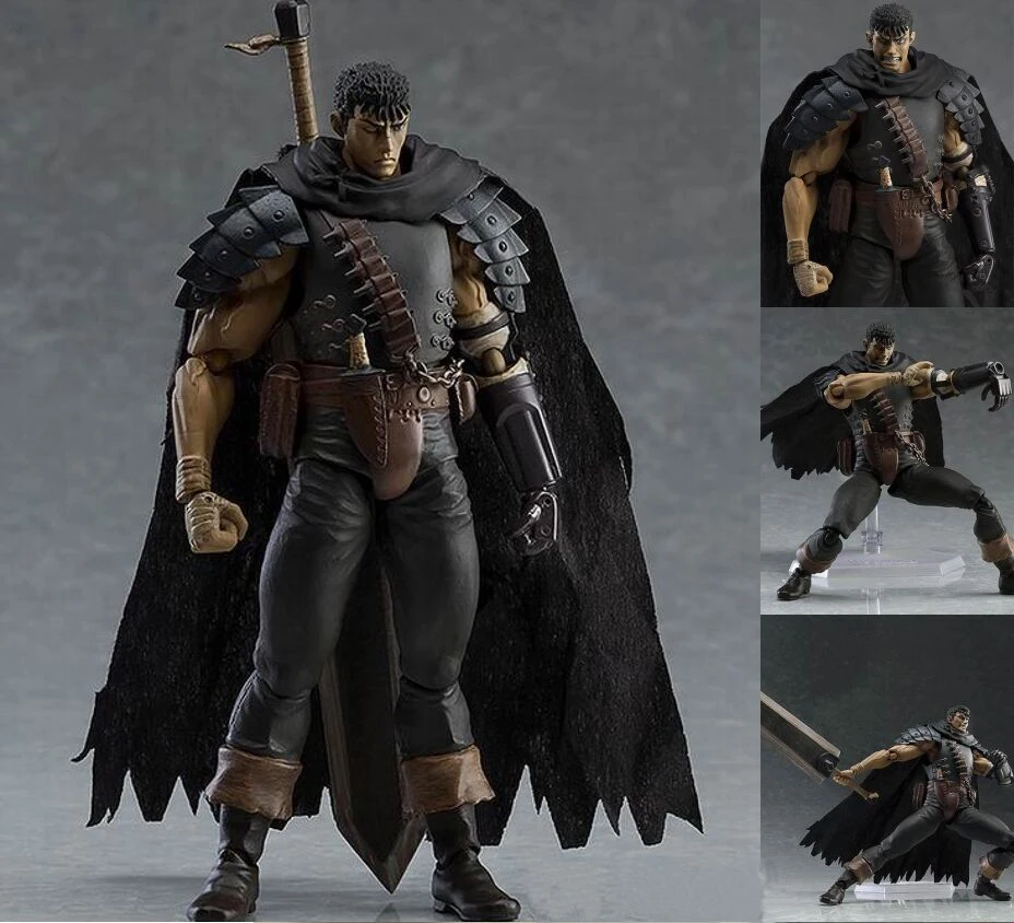 Кишки черный фехтовальщик Ver. BERSERK Figma 359 # Repoint Edition ПВХ фигурку Коллекция Модель