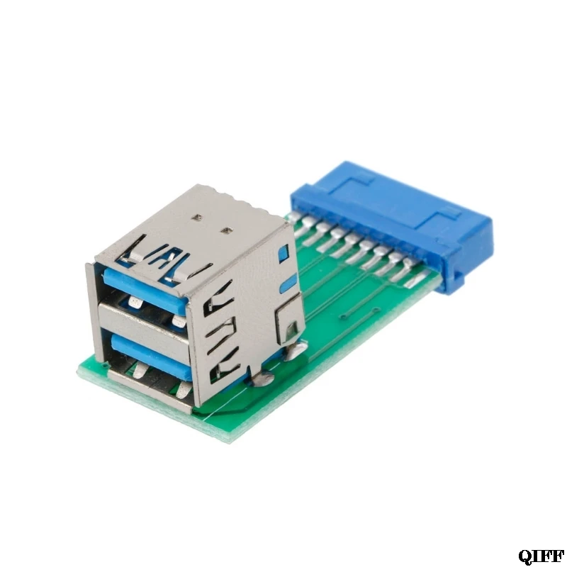 Drop Ship&ampWholesale Internal 20Pin To 2 USB 3.0 A Female Adapter Converter PCB Board Card Extender APR28 | Компьютеры и офис