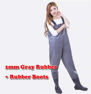 SIZE43 Fishing Wader 1 мм Мягкие резиновые сапоги для рыбалки; дышащие штаны; резиновые сапоги; водонепроницаемый костюм для рыбалки; неопреновые сапоги; bota pesca; быстросохнущие - Цвет: SIZE43 Fishing Wader
