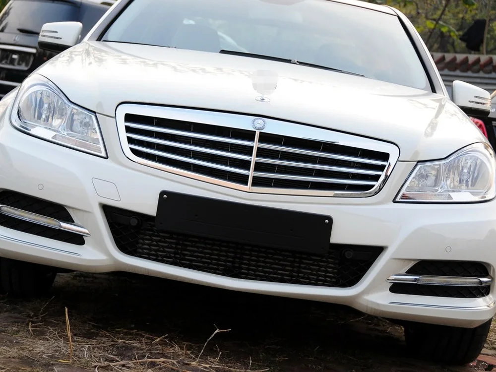 Для Mercedes-Benz W204 C180 C200 C260 2011 2012 2013 Автомобильные фары прозрачные линзы Авто оболочка Крышка